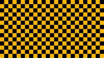Yellow black square checkered, check flag pattern, grid texture checkerboard vector