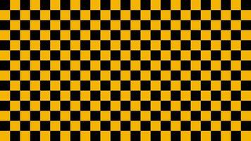 Yellow black square checkered, check flag pattern, grid texture checkerboard vector