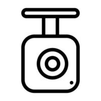 Car DVR icon, dashboard camera dashcam, for video recording of important events stock illustration vector