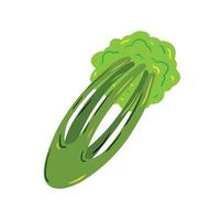 Celery flat icon. Green vegetable. Healthy nutrition. Ingredients for salad isolated on white. vector