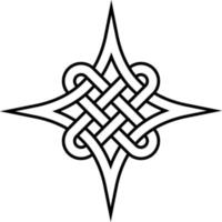 Celtic quaternary knot of eternity vector