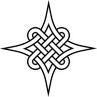 Celtic quaternary knot of eternity vector