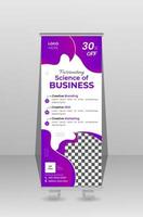 Roll up banner, business roll up banner template vector