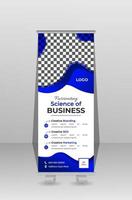 Roll up banner, business roll up banner template vector