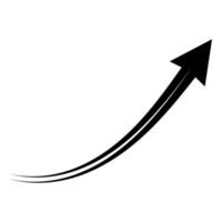 flecha vector crecer, arriba crecimiento gráfico descargar, espalda botón negro