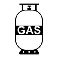 Icon gas cylinder, propane gas tank outline, lpg canister logo vector