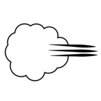 Cloud of gases farting flatulence, a sign of the release of gases vector