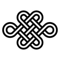 Sign eternal youth, beauty and health, vector node of longevity without end and beginning. Symbol of the energy balance needed for a healthy and happy life