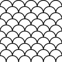 Seamless fish scale background, paving tiles, vector pattern shape paving tiles rows circles