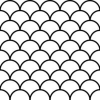 Seamless fish scale background, paving tiles, vector pattern shape paving tiles rows circles