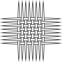 tejido de punto malla, vector vertical y horizontal rayas