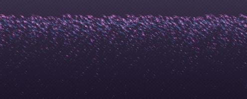 Underwater fizzing bubbles, soda or champagne carbonated drink, sparkling water. vector