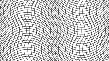 Grid depth 4k, background lines sporty, squares intersect with wavy curves vector