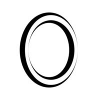 Logo letter o icon axis alphabet logotype o emblem vector