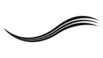 Line swash swish, curly calligraphy under, squiggle swoosh stroke underline vector