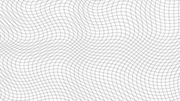 Grid pattern line, wave wavy background, warp geometric curve repeat vector