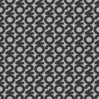 2020 happy new year seamless Wallpaper background, vector 2020 gray background Wallpaper for chromakey seamless