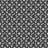 2020 happy new year seamless Wallpaper background, vector 2020 gray background Wallpaper for chromakey seamless