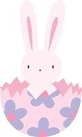 Cute Easter Bunny Hatching vector