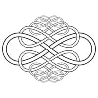 Calligraphy knot pattern from the infinity symbol vector calligraphy knot infinity sign