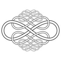 Calligraphy knot pattern from the infinity symbol vector calligraphy knot infinity sign