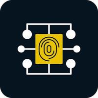 Biometric Data Vector Icon Design