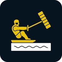 Kitesurfing Vector Icon Design