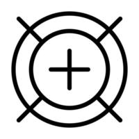 Calibration icon circle ring with crosses for alignment fine adjustment calibration stock illustration vector