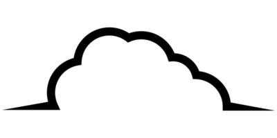 Cloud logo template for digital data storage information vector