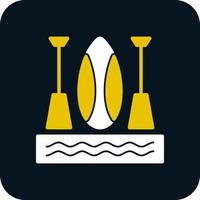 Paddleboarding Vector Icon Design