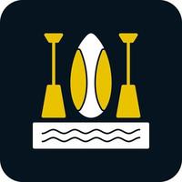 Paddleboarding Vector Icon Design