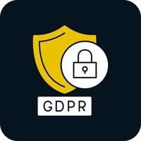 gdpr demanda vector icono diseño