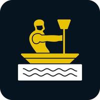 Canoeing Vector Icon Design