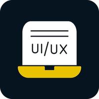 diseño de icono de vector de diseñador de ui ux