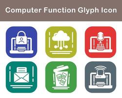 Computer Function Vector Icon Set