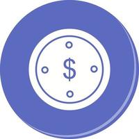 Dollar Coin Vector Icon