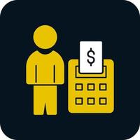 Accountant Vector Icon Design