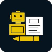 Bots Copywriting Vector Icon Design