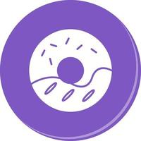 Cream Doughnut Vector Icon