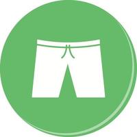 icono de vector de pantalones cortos