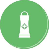 Sunblock Cream Vector Icon