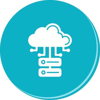 Cloud Database Vector Icon