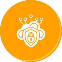 Cloud Security Vector Icon