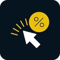 Click Through Rate Vector Icon Design