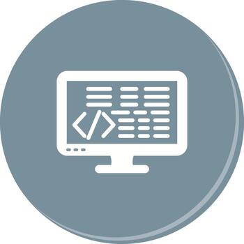 icono de vector de codificación