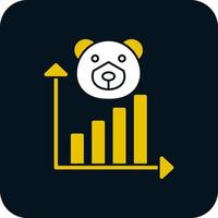 Bear Market Vector Icon Design