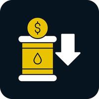 diseño de icono de vector de inversión de petróleo