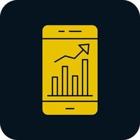 Mobile Trading Vector Icon Design