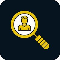 Employee Search Vector Icon Design