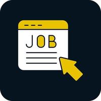 Job Posting Vector Icon Design